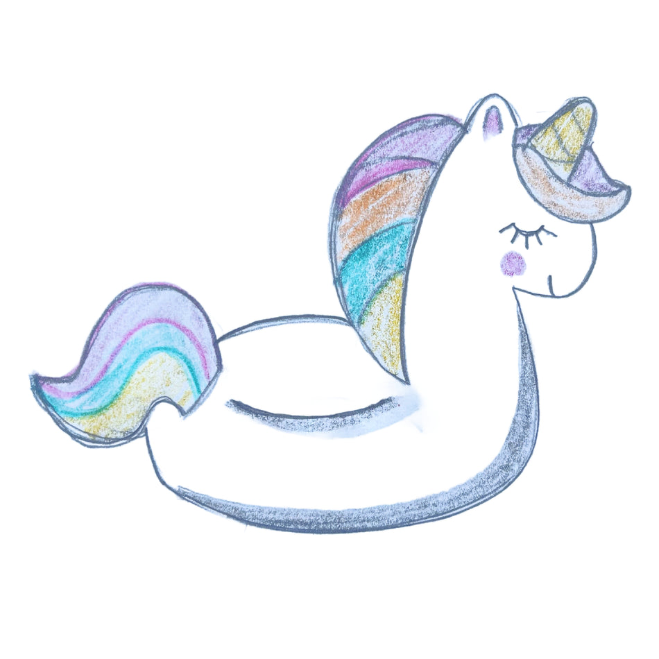 Unicorn Pool Float Cookie Cutter