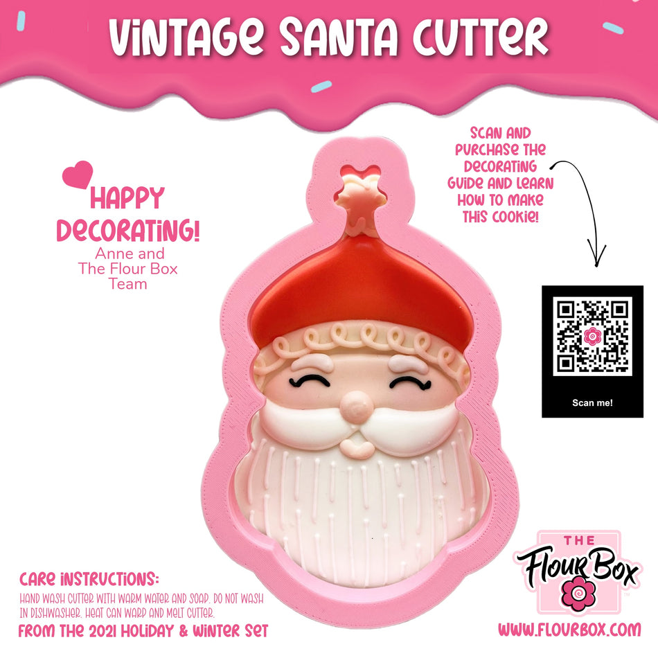 Vintage Santa Cookie Cutter