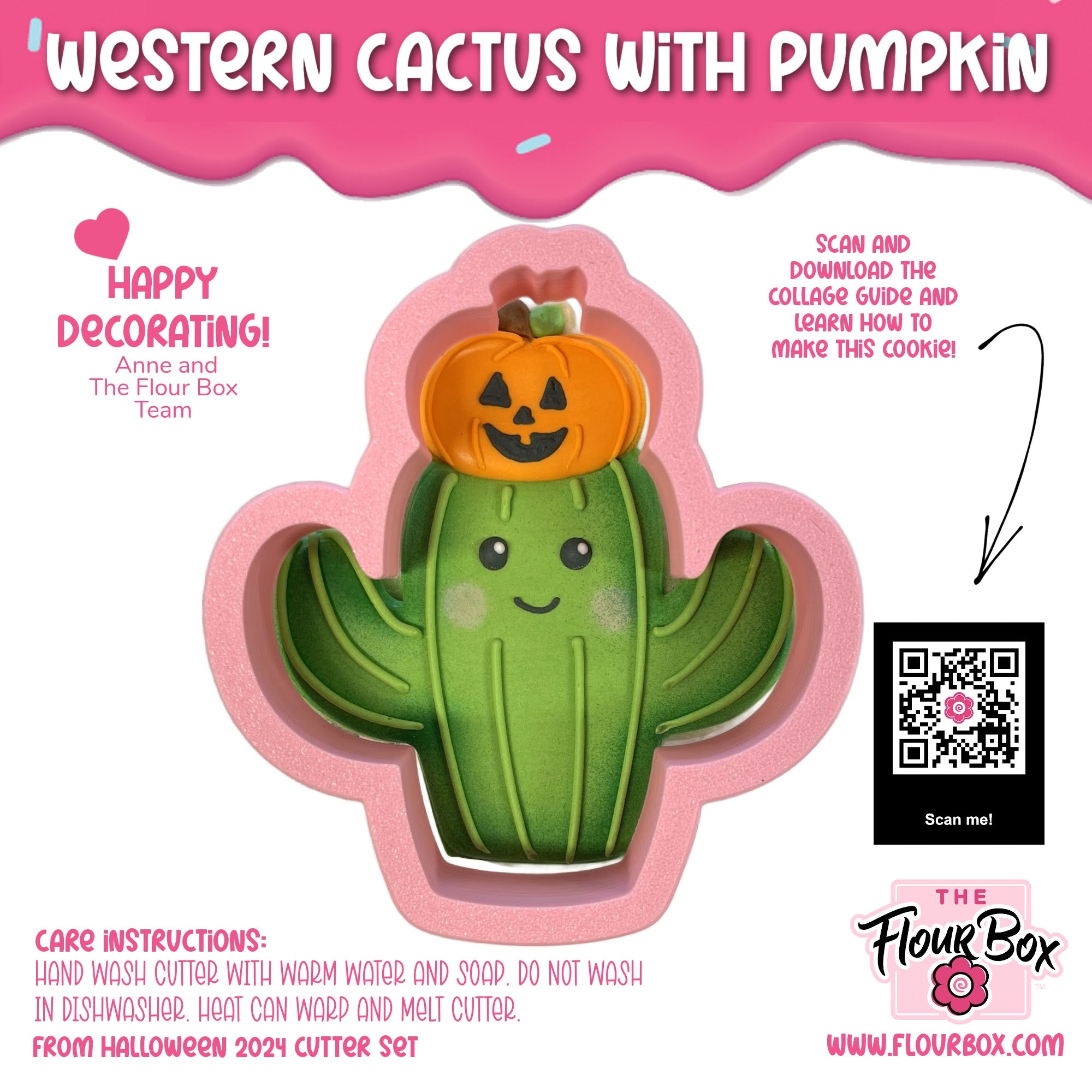 cactus cutter grinder Western Cactus with Pumpkin Cookie Cutter – The Flour Box