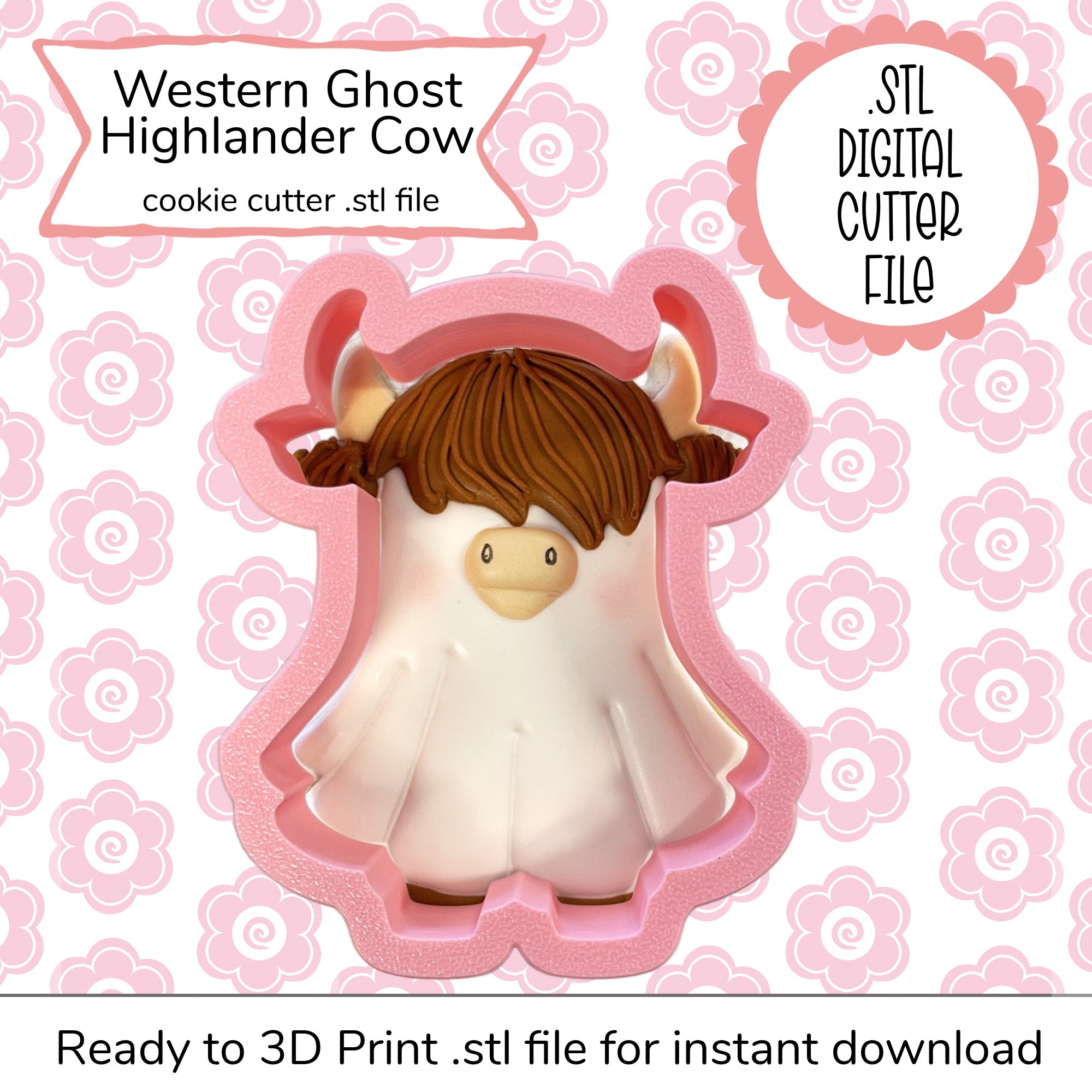 Western Ghost Highlander Cutter STL File (digital file)
