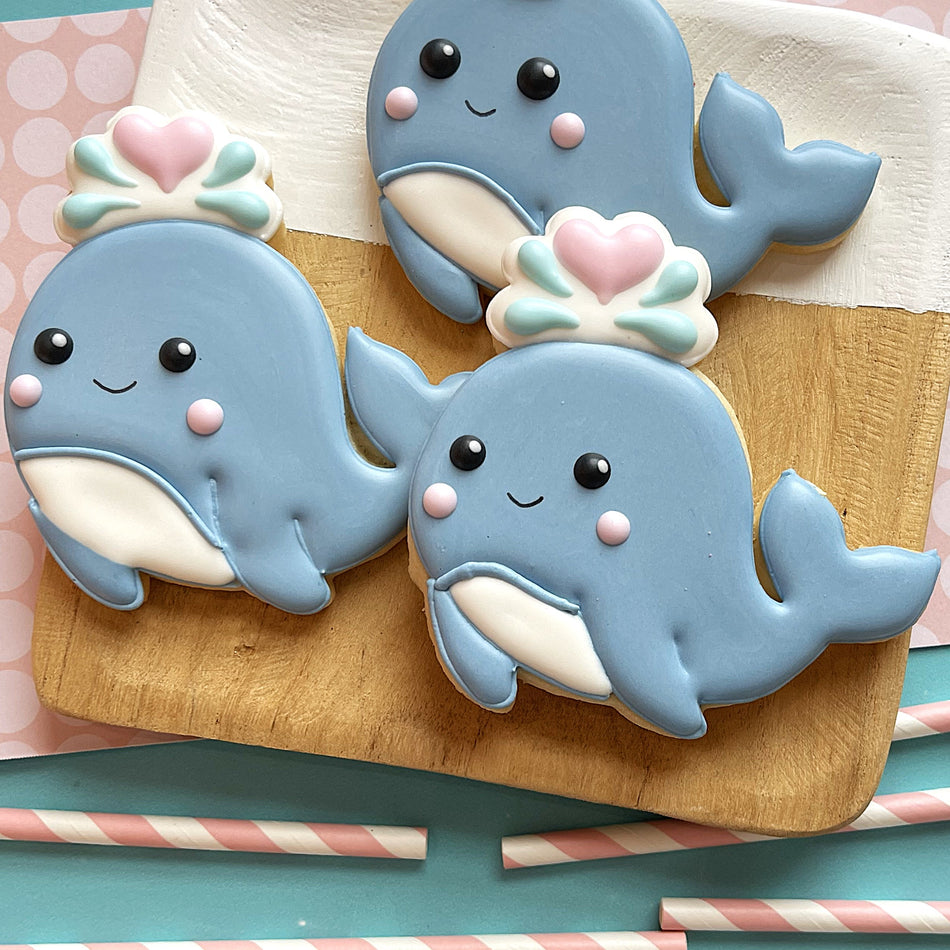 Whale with Water Spray Cookie Cutter