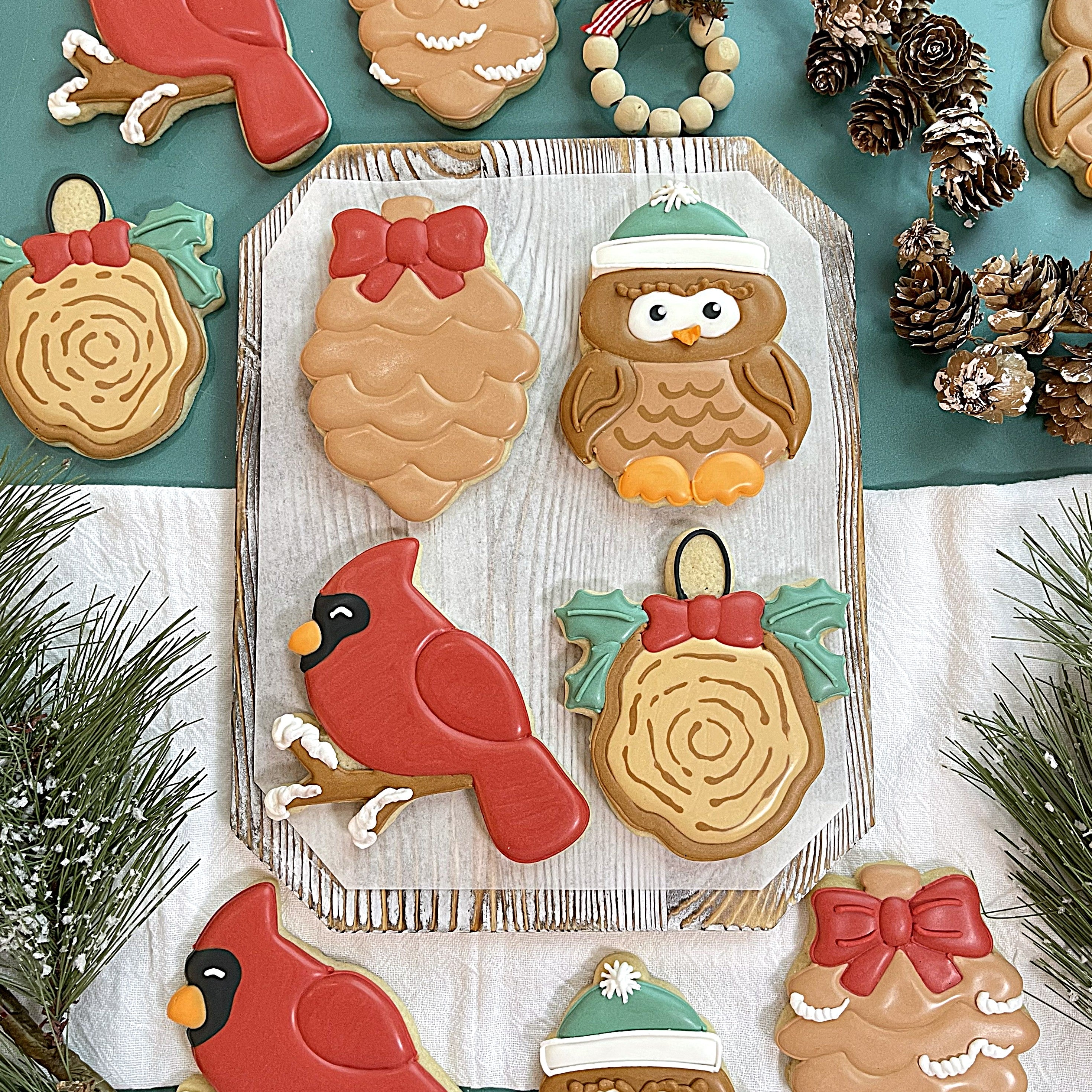 Cardinal on Branch Cookie Cutter