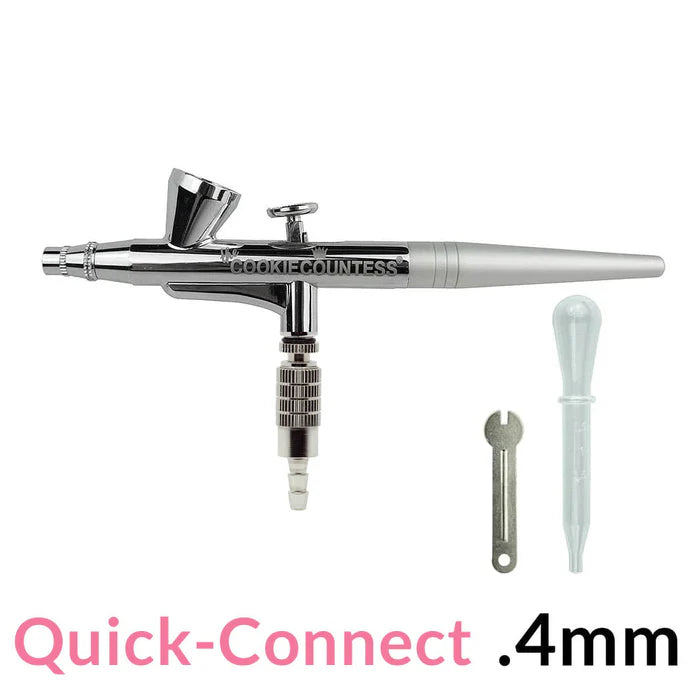 Airbrush Gun Single Action with .4mm Needle Cookie Countess