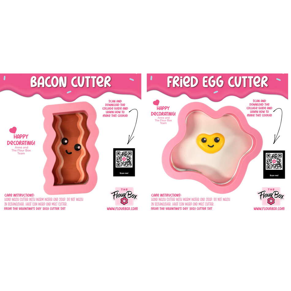 Bacon and Eggs Cookie Cutter BUNDLE (Regular Size)