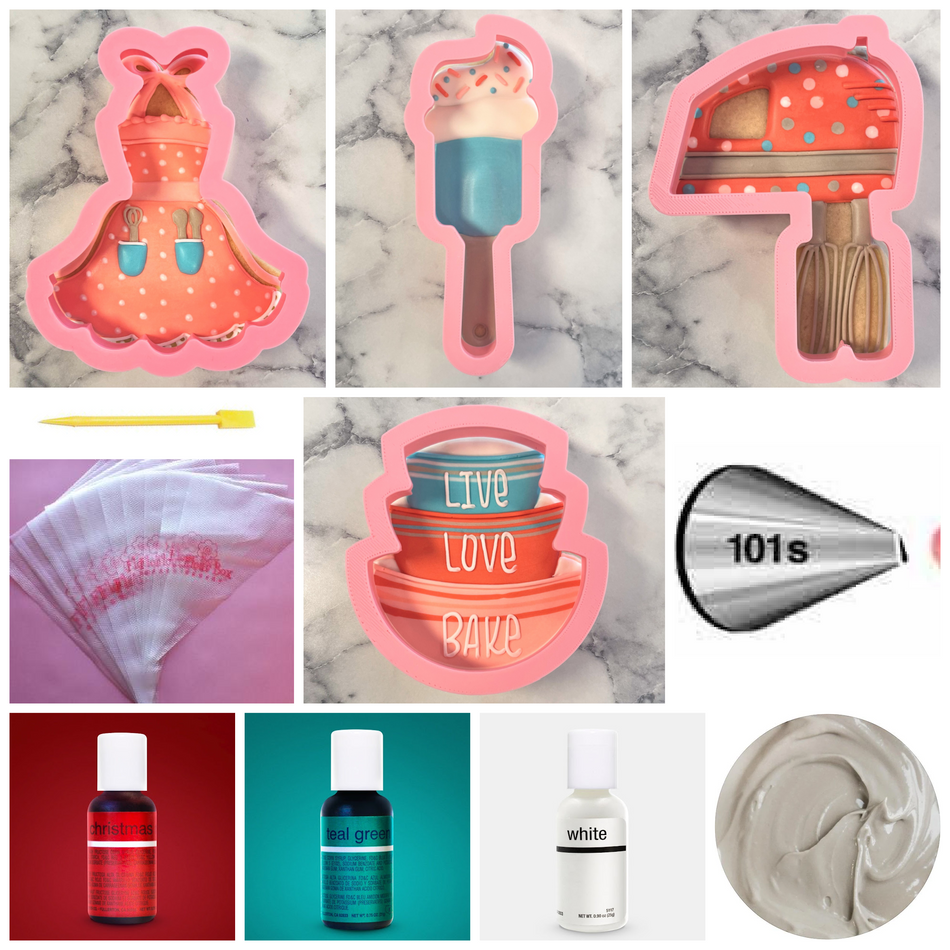 Baking Themed Online Cookie Decorating Recording Class with Optional Kit