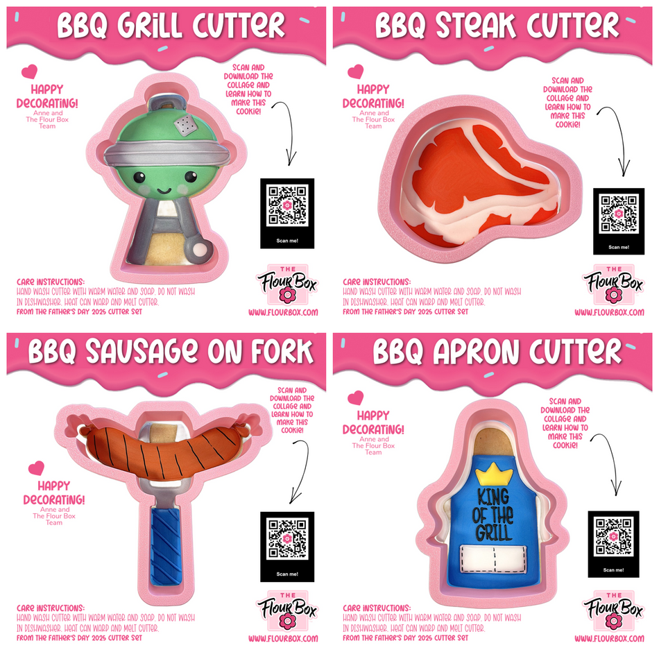 BBQ Cookie Cutter BUNDLE (4 cutters)