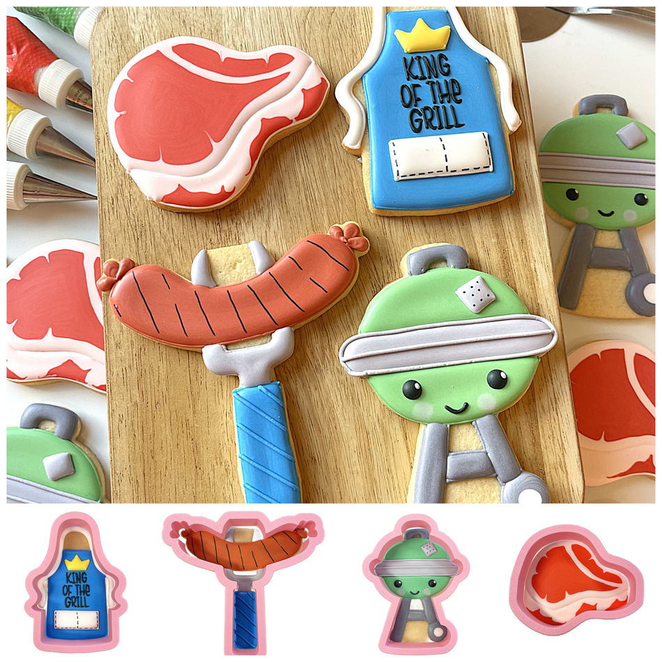 BBQ Cookie Cutter BUNDLE (4 cutters)