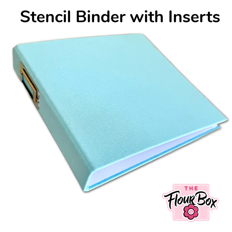 Stencil Binder with 50 Stencil Storage Pocket Pages