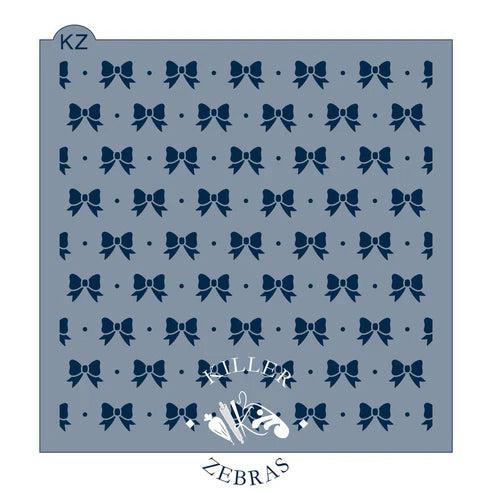 Bows and Polka Dots KZ Stencil