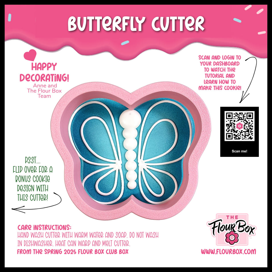 Butterfly (Flip Flop) Flour Box Club Flip Cookie Cutter