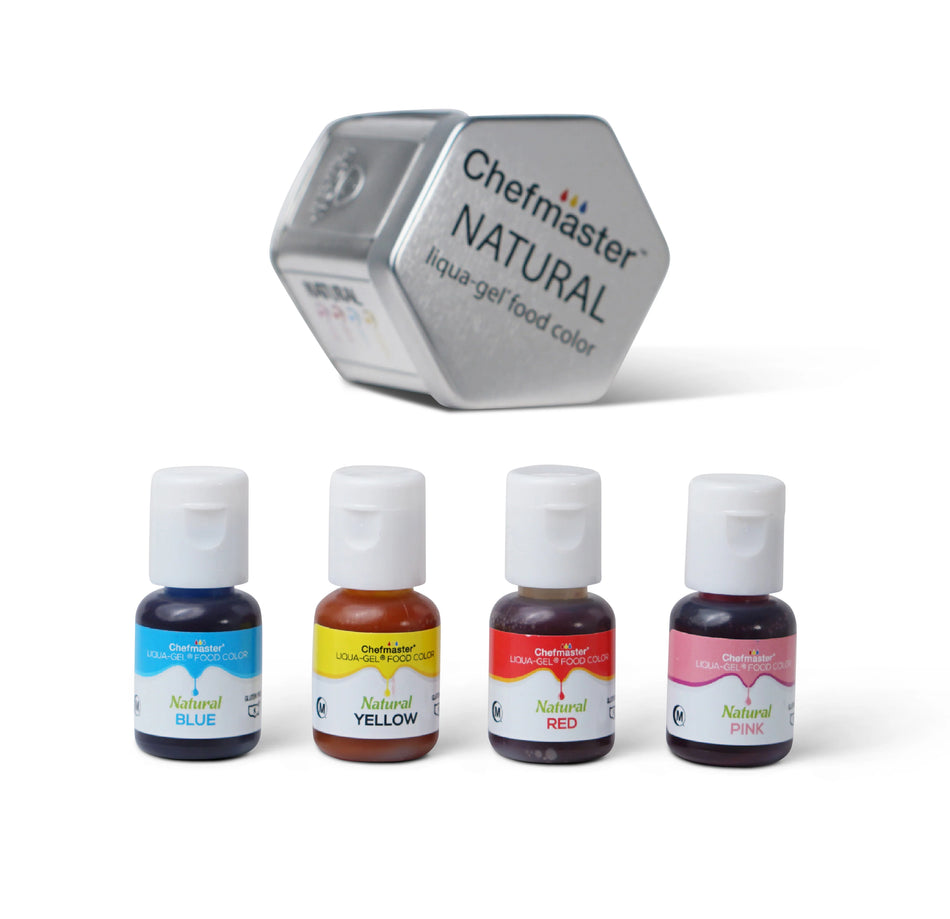 Natural 4 Color Kit Chefmaster 10ml LIQUA-GEL