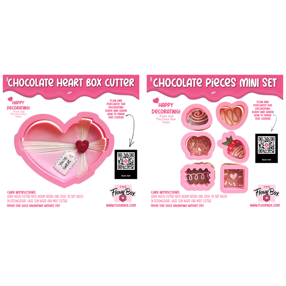 Chocolate Heart Box Cookie Cutter Set