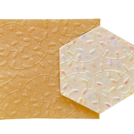 Christmas Lights 3D Parchment Texture Sheets by Intricut Edibles