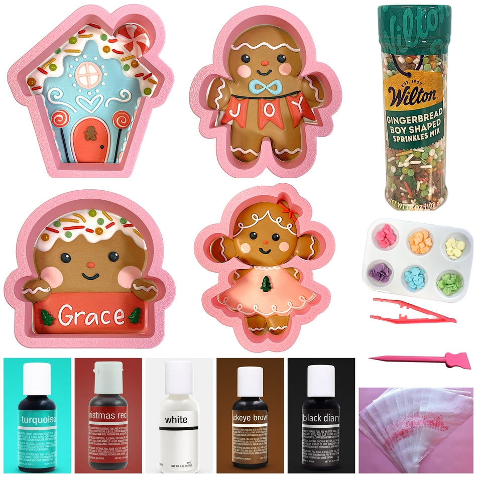 Christmas Gingerbread Cookie Decorating Kit