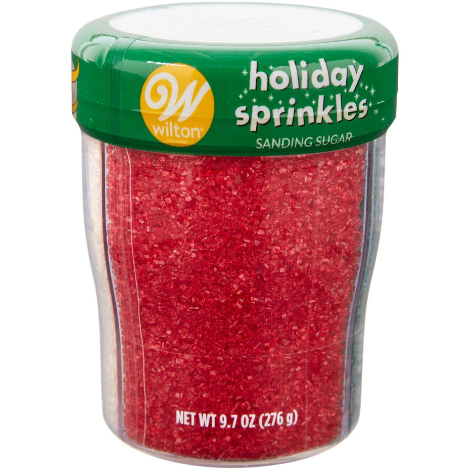 Christmas Red, Green, and White 3-Cell Sanding Sugar