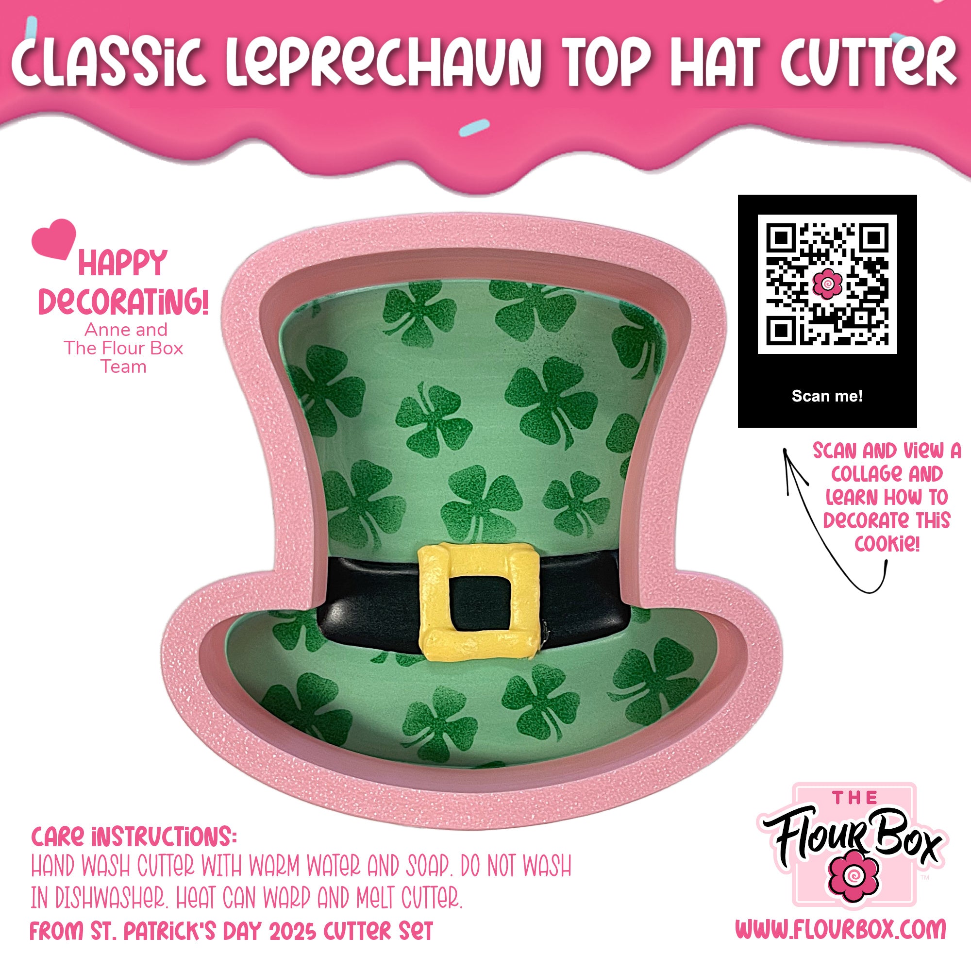 Classic Leprechaun Top Hat Cookie Cutter