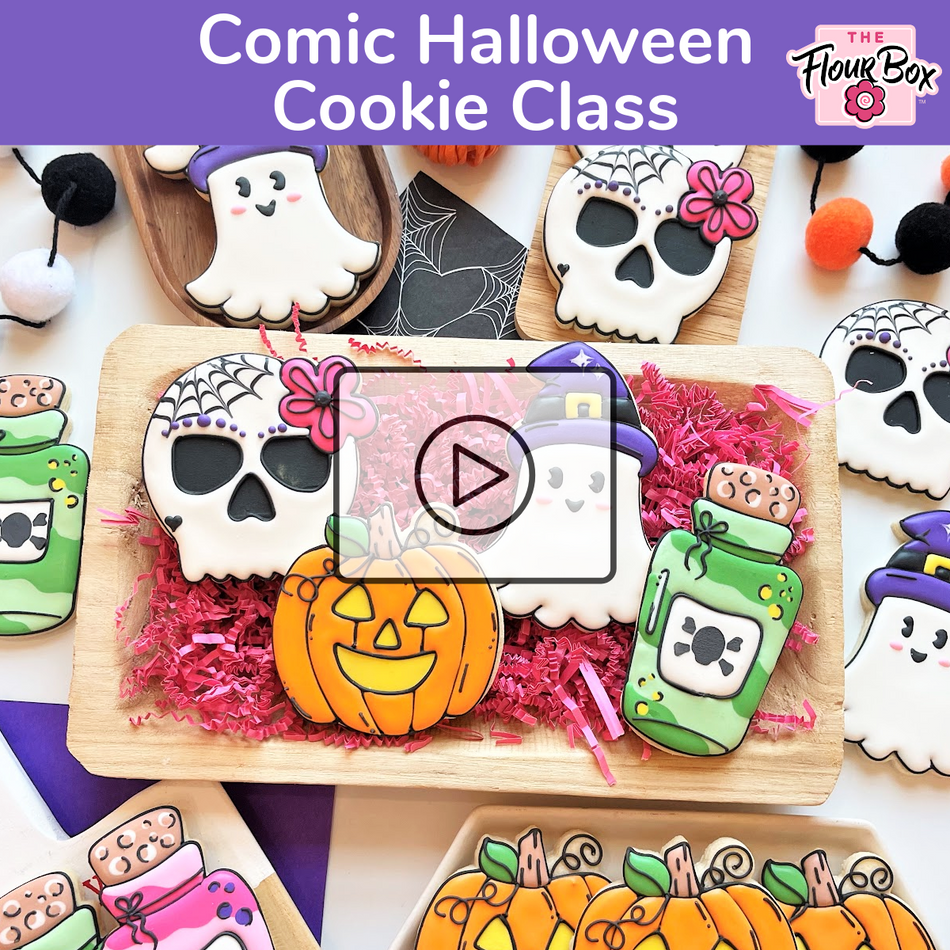 Comic Halloween Decorating Online Class Recording with Optional Kit