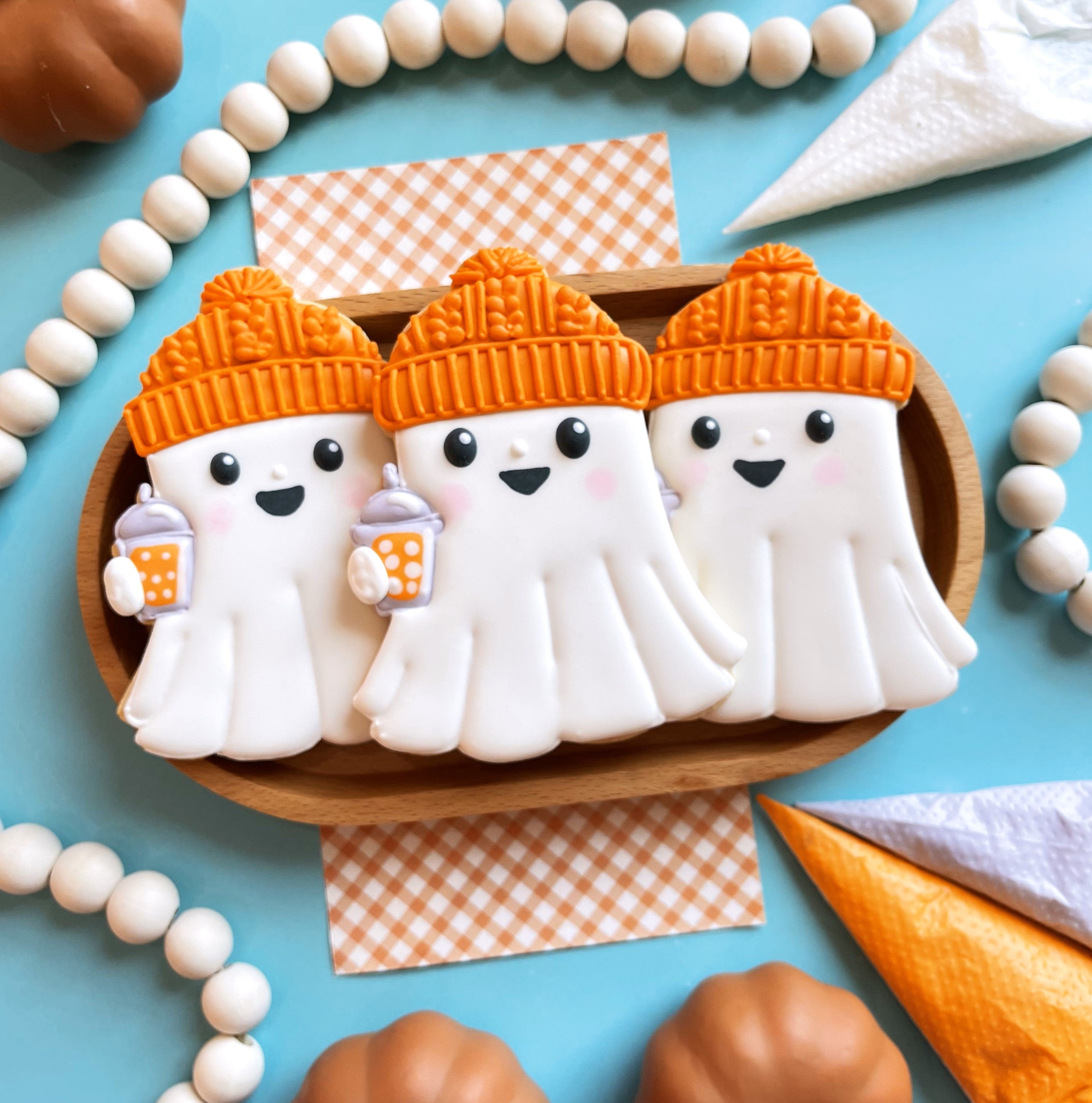 【kuku様】ハンドメイド✿*:・゜ Cozy Ghost Cookie Cutter – The Flour Box