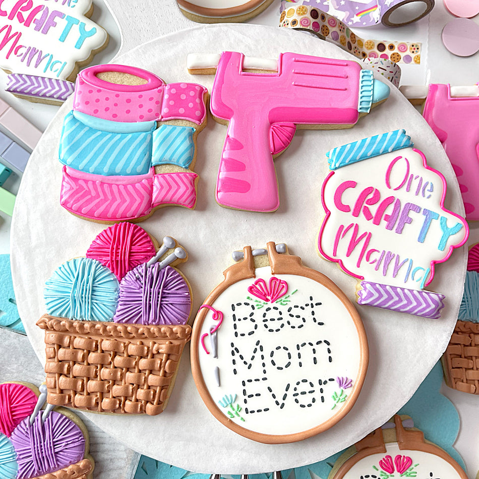 Knitter's Yarn Basket Cookie Cutter