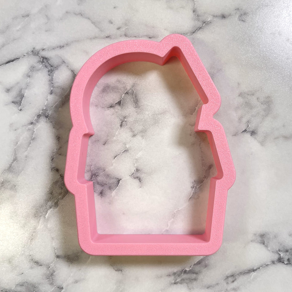 Cute Chubby Haunted House Cookie Cutter