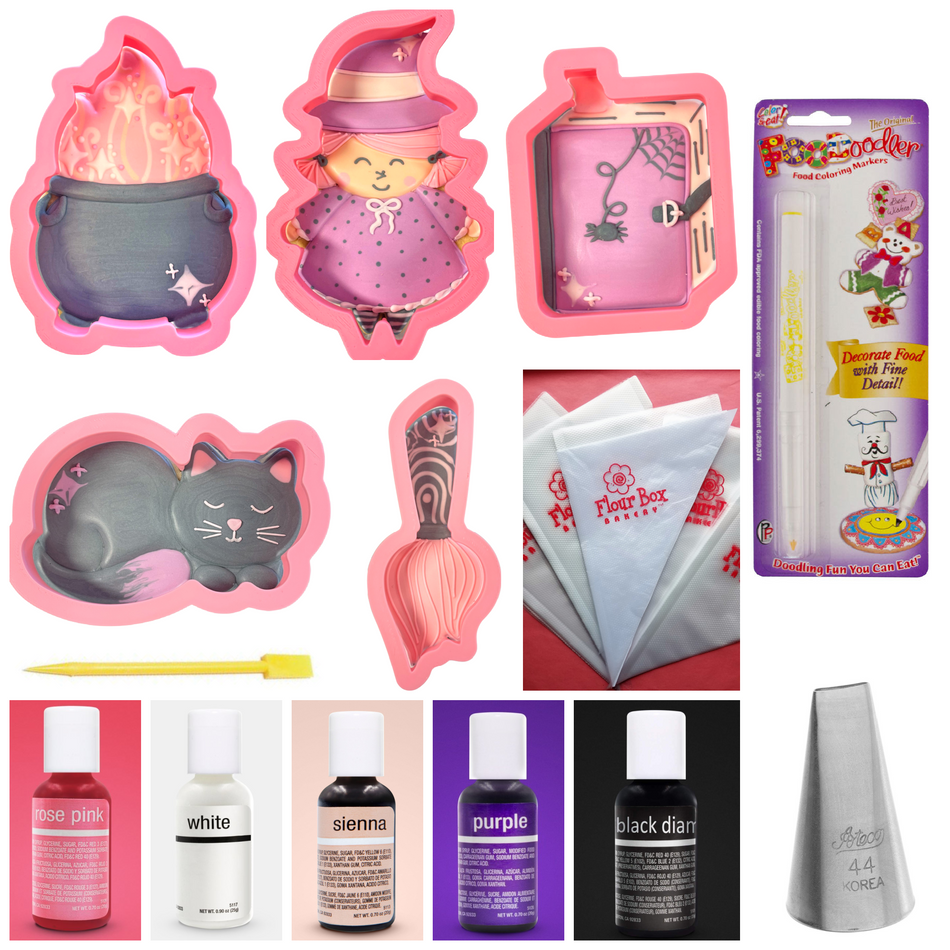 Cute Witch Cookie Decorating Kit
