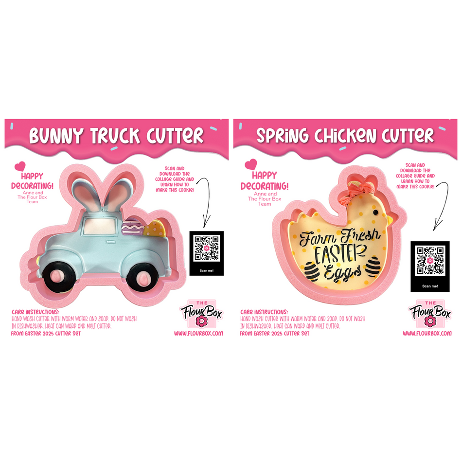 Easter on the Farm Cookie Cutter with Stencil BUNDLE