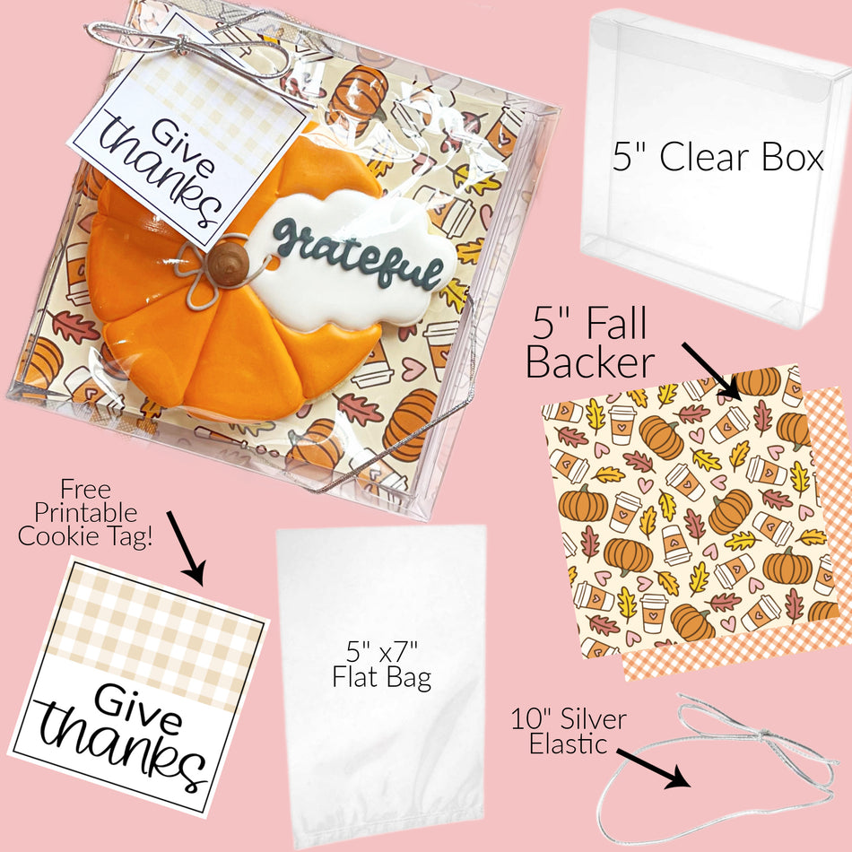 Pumpkin with Leaf Tag Cookie Cutter