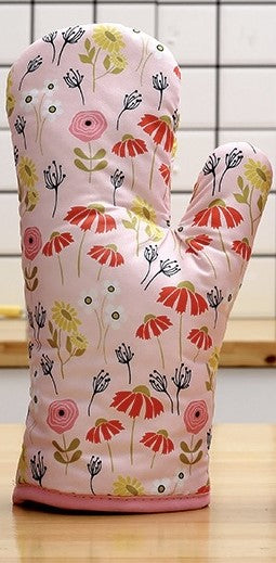 Floral Oven Mitt