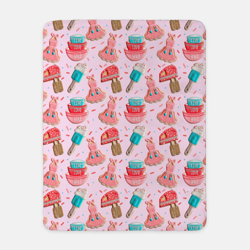 Baking Sherpa Blanket LARGE (50" x 60")