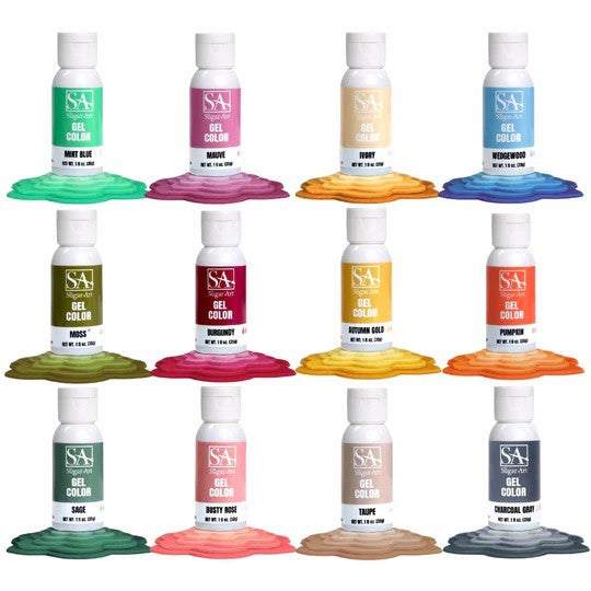 2.0 Collection 12 Gel Color The Sugar Art KIT