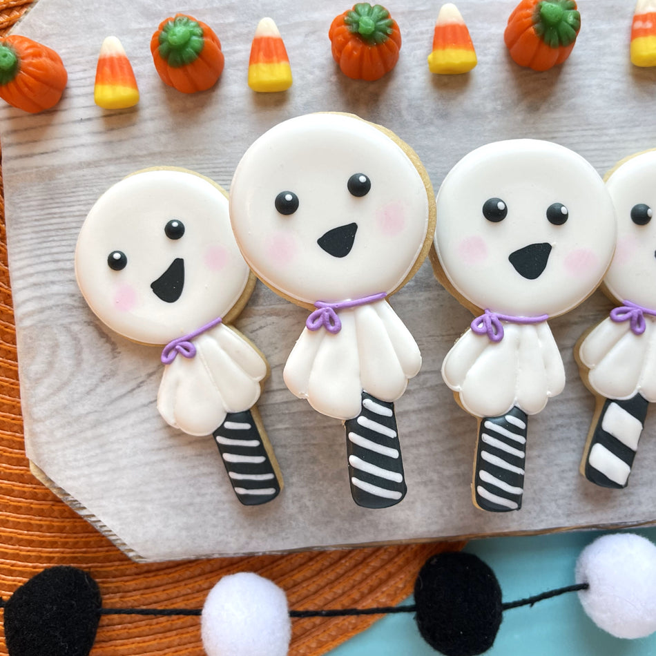 Ghost Lollipop Flour Box Club Cookie Cutter