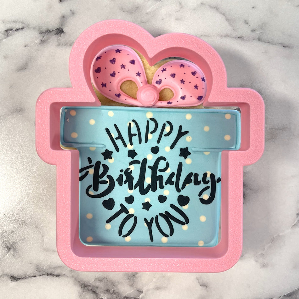 Gift with Wonky Bow Flour Box Club Cookie Cutter