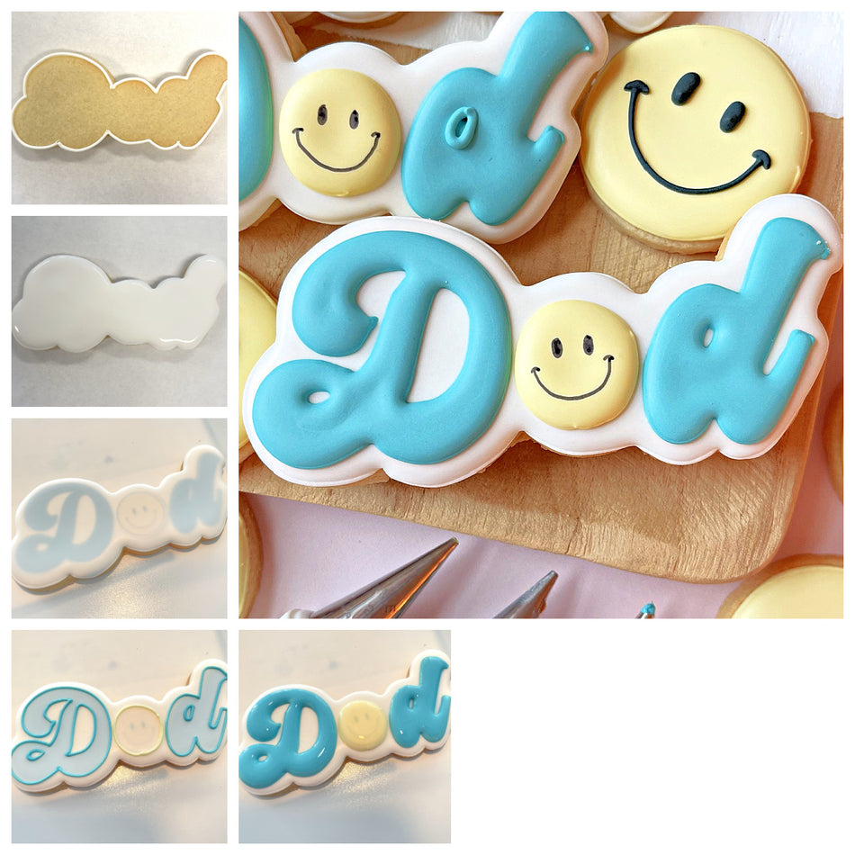 Groovy Dad Cookie Cutter