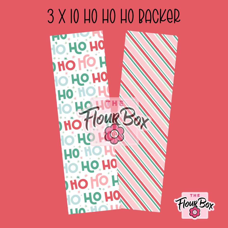Ho Ho Ho Cookie BOX Backer - 3