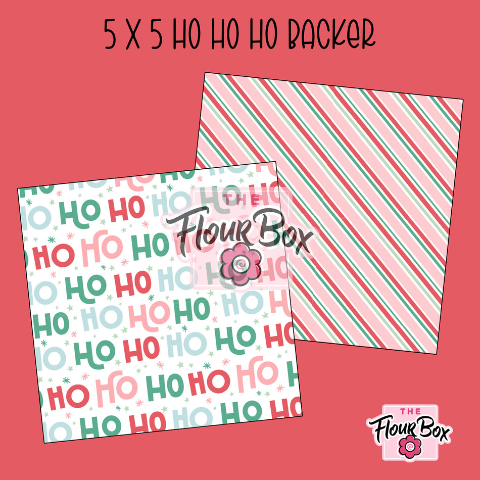 Ho Ho Ho Cookie BOX Backer - 5