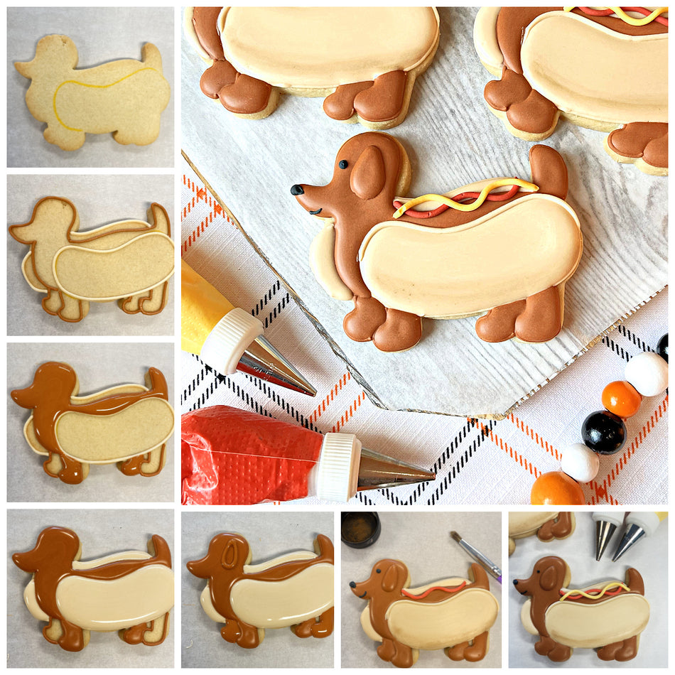 Dachshund in Hot Dog Costume Cookie Cutter