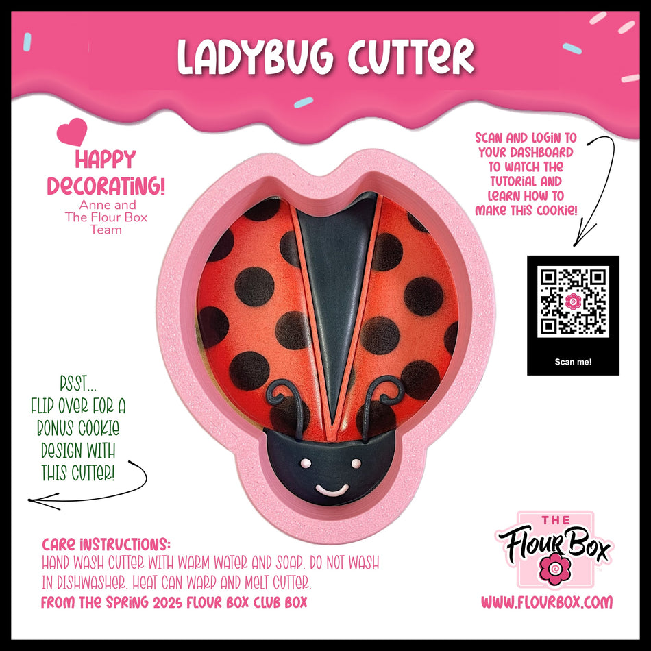 Ladybug (Lily Pad) Flour Box Club Flip Cookie Cutter