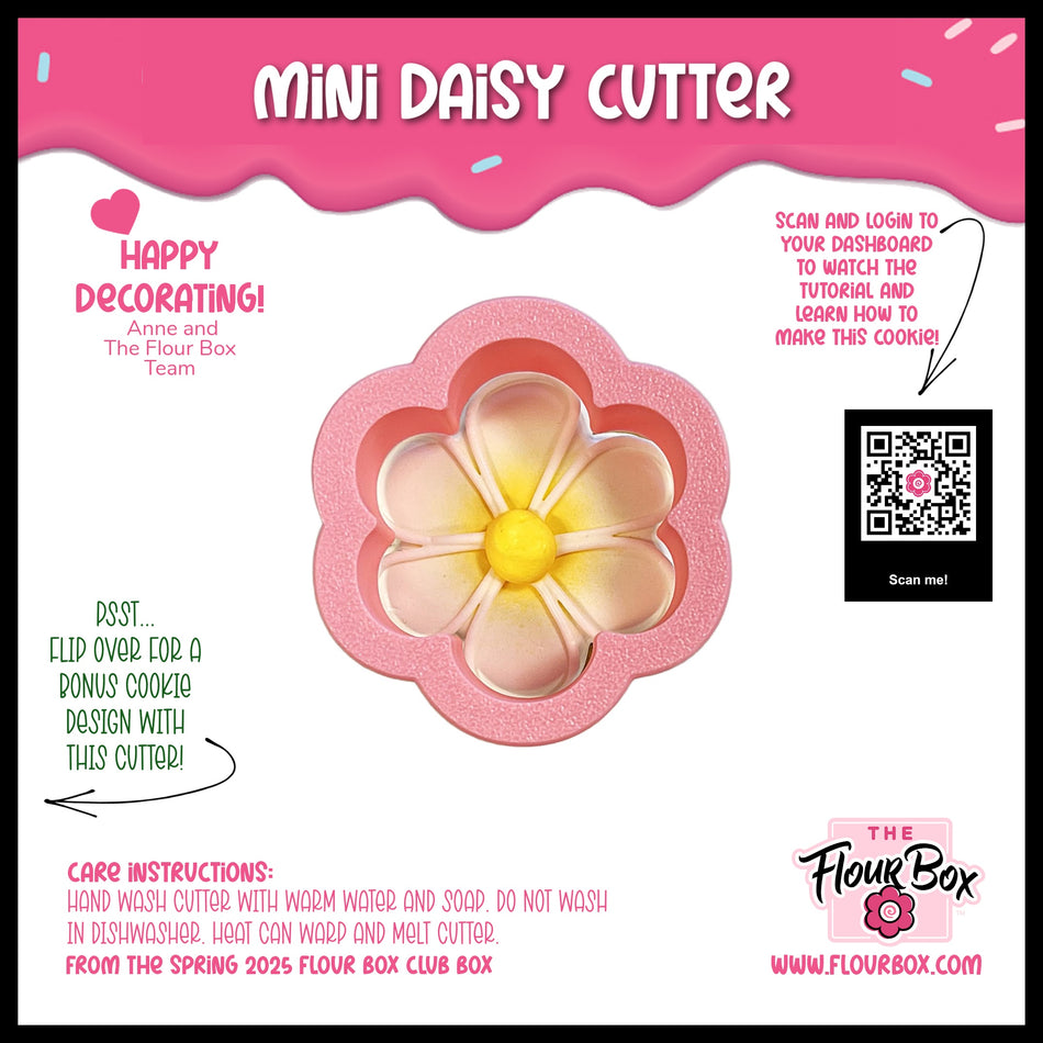 Mini Daisy (Bee) Flour Box Club Flip Cookie Cutter