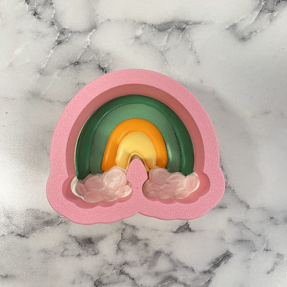 Mini Classic Rainbow with Clouds Cookie Cutter