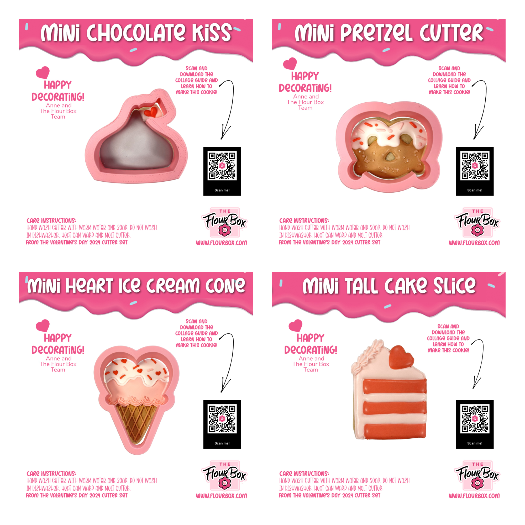 MINI Valentine Treats Cookie Cutter BUNDLE – The Flour Box