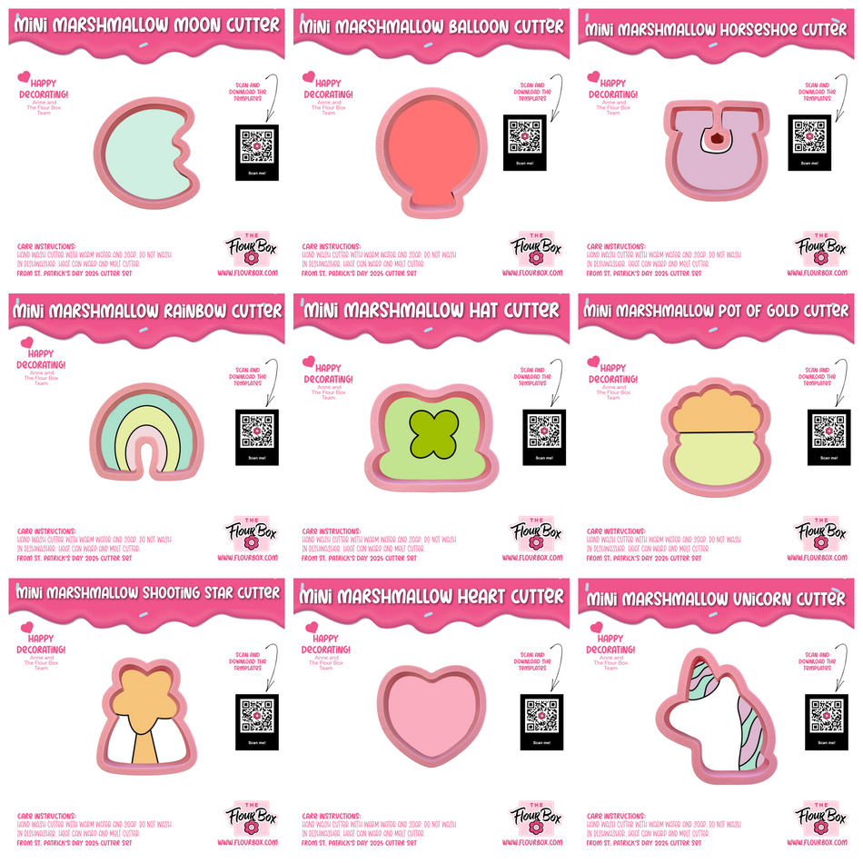 Mini Marshmallow Cereal Charms Cookie Cutter Bundle