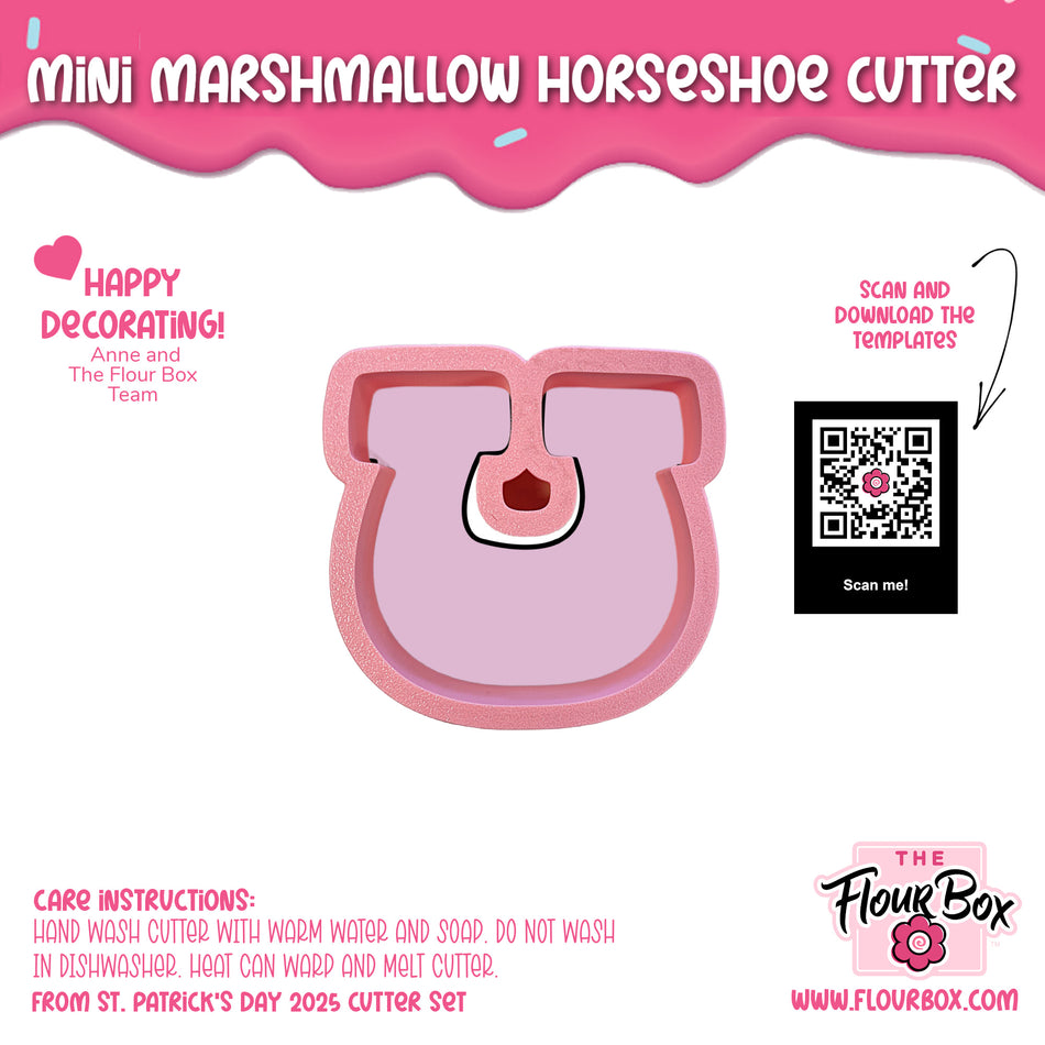 Mini Marshmallow Horseshoe Cookie Cutter