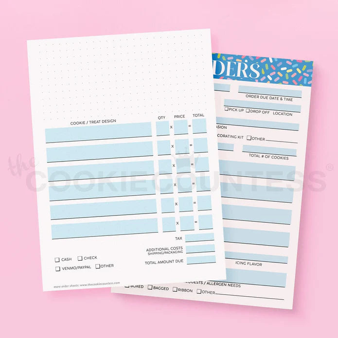 Cookie Order Form Notepad