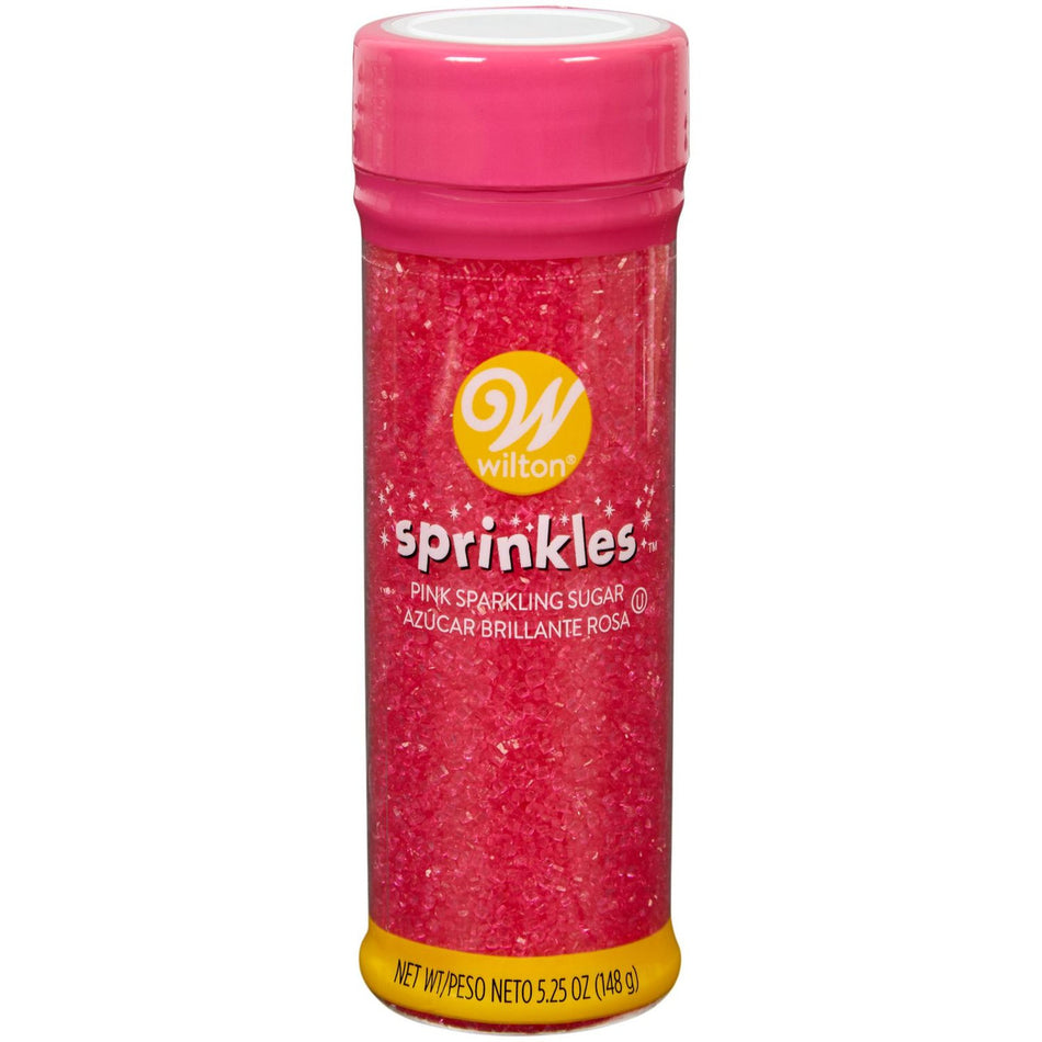 Pink Sparkling Sugar TALL Sprinkle Jar