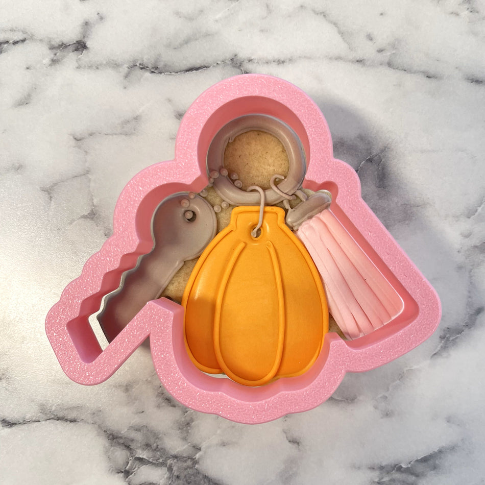 Pumpkin Keychain Cookie Cutter