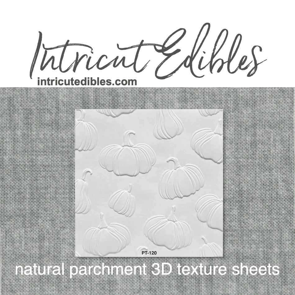 Pumpkins 3D Parchment Texture Sheets by Intricut Edibles