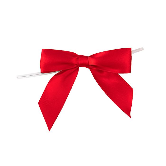 Red Pre-Tied Bow - 25 PACK