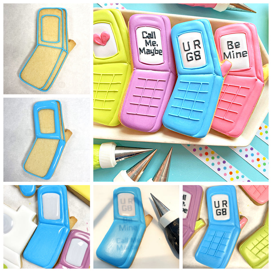 Retro Flip Phone Cookie Cutter