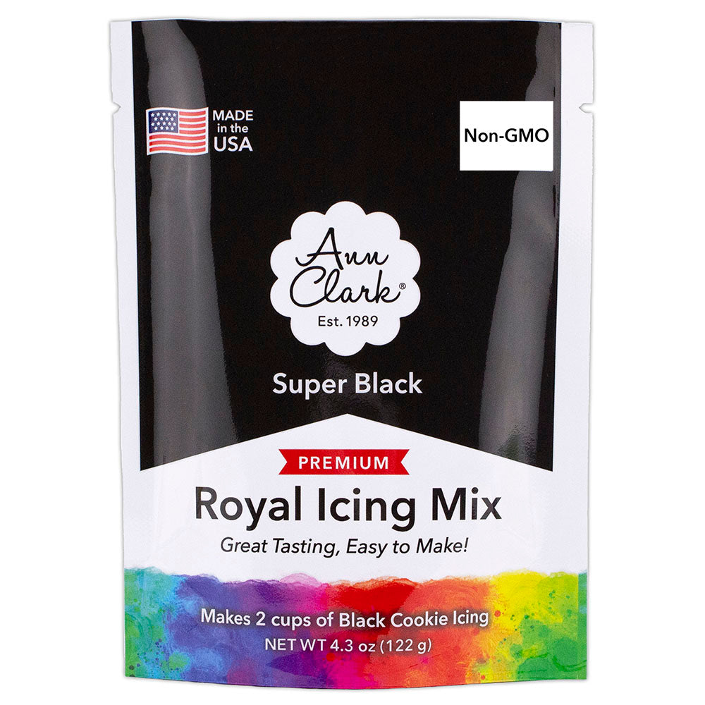 Royal Icing Mix Black 4.3oz from Ann Clark