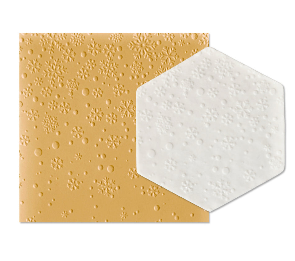 Snow Fall 3D Parchment Texture Sheets by Intricut Edibles